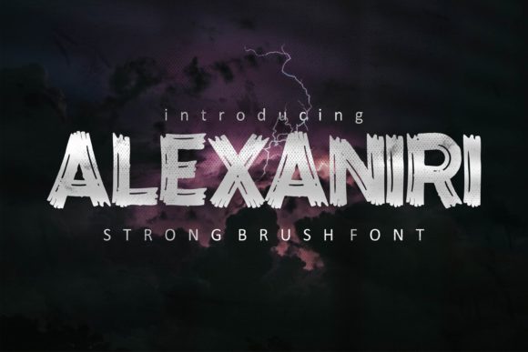 Alexaniri: An Editorial Font for Distinctive Titles