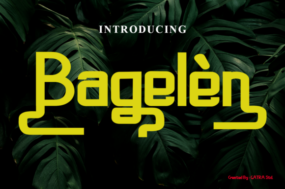 Bagelen Display Font for Modern Campaign Design
