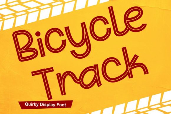 Bicycle Track Font for Quirky Brand Identity
