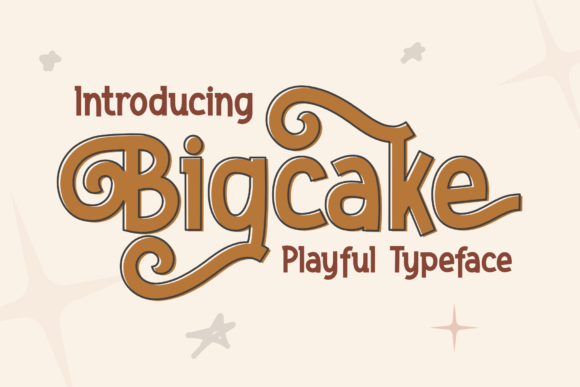 Bigcake: A Playful Display Font for Crafters and Creators