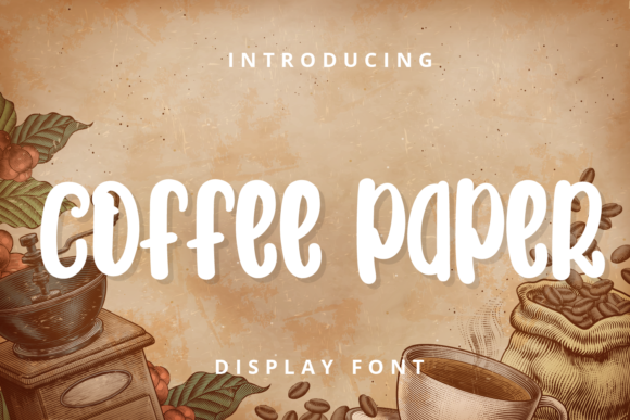 Coffee Paper Font: A Playful Chic Display Typeface for Kids’ Projects