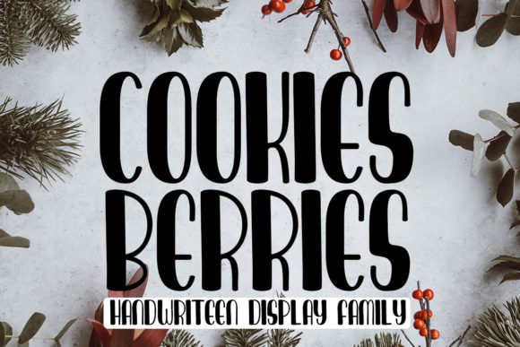 Cookies Berries Display Font for Playful Web Branding