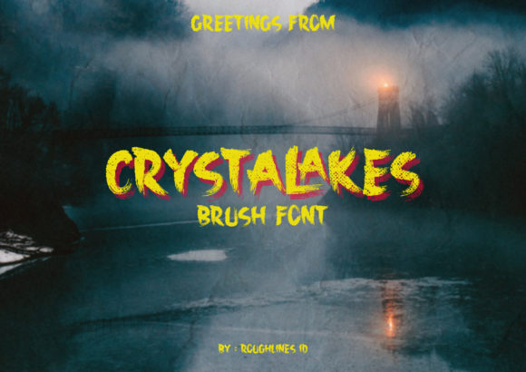Crystalakes Brush: A Cool Display Font for Brands