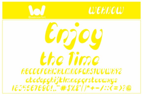Enjoy the Time Display Font for Creative Marketers