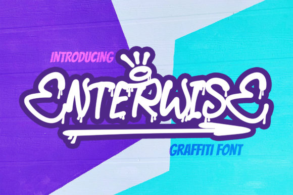 Enterwisse Font: Dark Graffiti Display Typeface for Brands