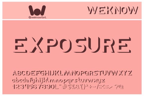 Exposure: A Bold 3D Display Font for Digital Design
