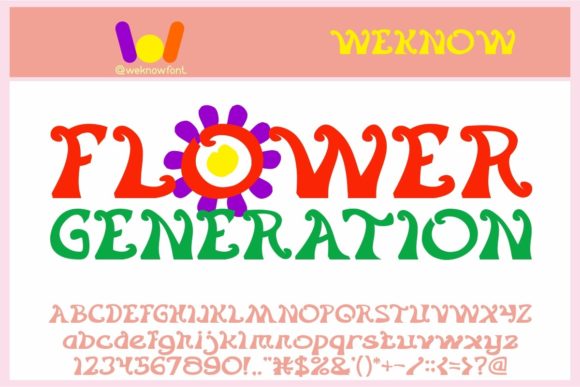 Flower Generation: A Fancy Display Font to Elevate Your Designs