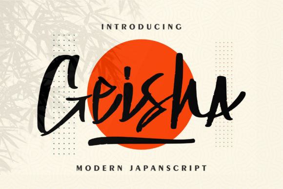 Geisha Font: The Chic Quirky Display Typeface for Crafters