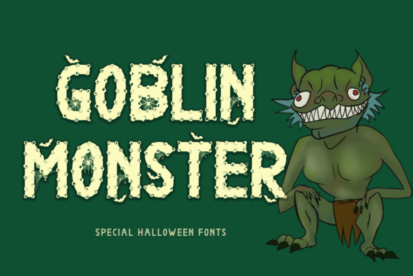 Goblin Monster: A Creepy Display Font for Halloween Projects