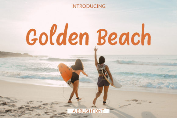 Golden Beach: A Whimsical Display Font for Editorial Design