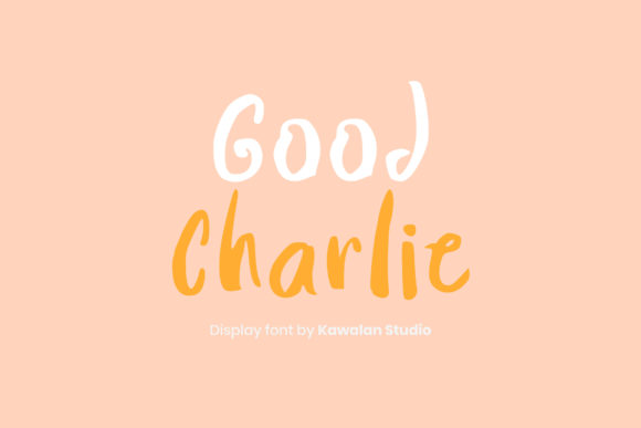 Good Charlie: A Sweet Handwritten Display Font for Branding and Design