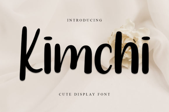 Kimchi: A Fun Display Font for Creative Branding Projects