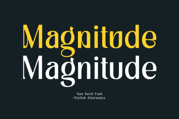 Magnitude: A Display Font for Professional Business Branding