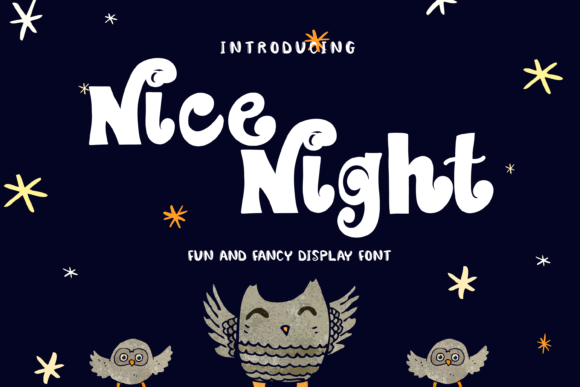 Nice Night: A Whimsical Display Font for Creative Branding