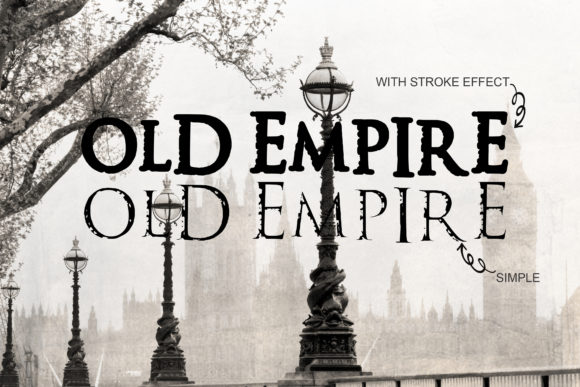 Old Empire: A Vintage Display Font for Makers
