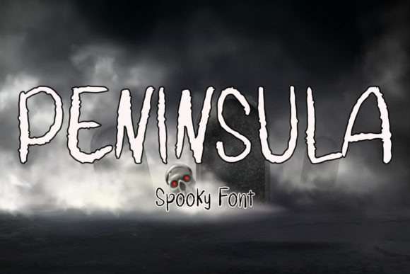 Peninsula Display Font for Halloween Crafts and Products