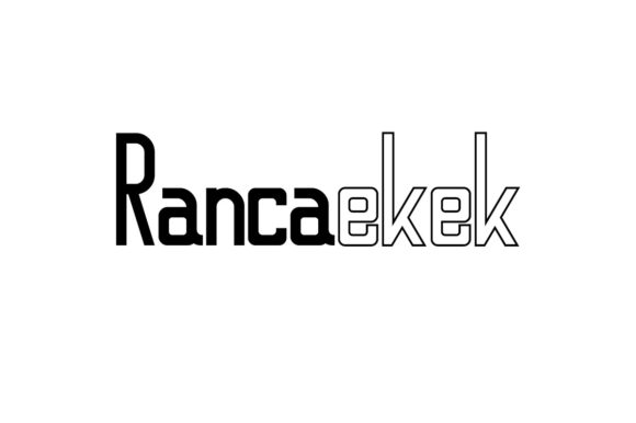Rancaekek – A Minimalist Squared Display Font for Digital Design