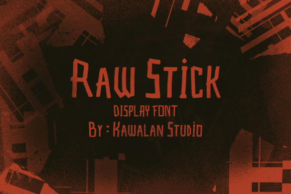 Raw Stick Font: A Creepy and Cool Typeface for Creative Projects