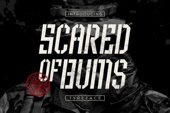 Scared of Bums Display Font for Bold Editorial Projects