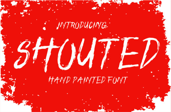Shouted: A Rough Urban Display Font for Editorial Layouts