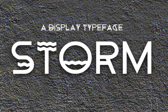Storm: A Futuristic Display Font for Modern Brands