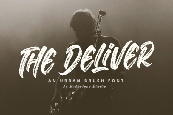 The Deliver: An Urban, Brushed Display Font for Digital Creators