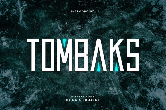 Tombaks Display Font: A Bold Robotic Typeface for Web Projects