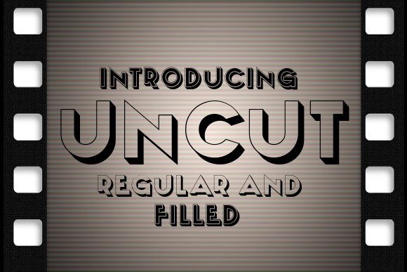 Uncut: A 3D Display Font for Memorable Brand Designs