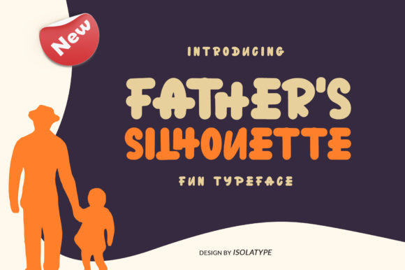 Using Father s Silhouette Font for Bold Campaign Headlines