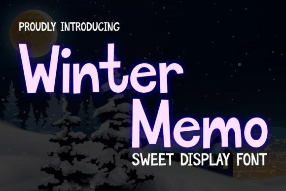 Winter Memo: A Playful Display Font for Editorial Design