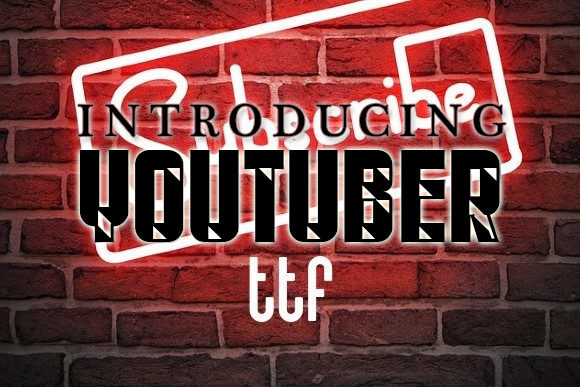 Youtuber Font: A Bold Display Typeface for Modern Campaigns
